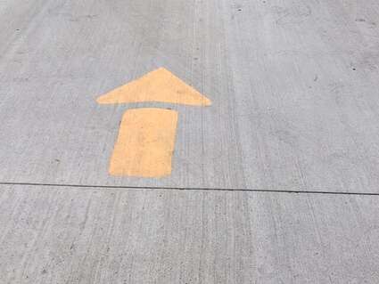 Noblesville, Indiana Parking Lot Directional Arrows