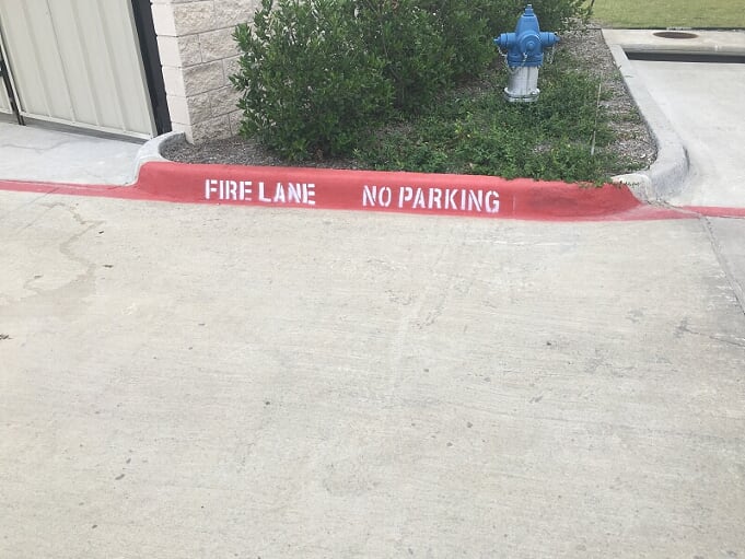 Fire lane striping in your parking lot Arcadia, Indiana